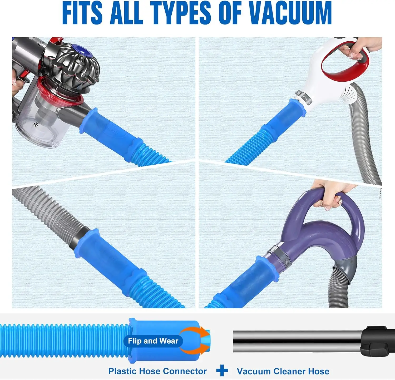 Sealegend Dryer Vent Cleaner Kit Vacuum Hose Attachment Compatible with Most Vacuum Cleaner, Quickly Lint Remover Cleaning image 4