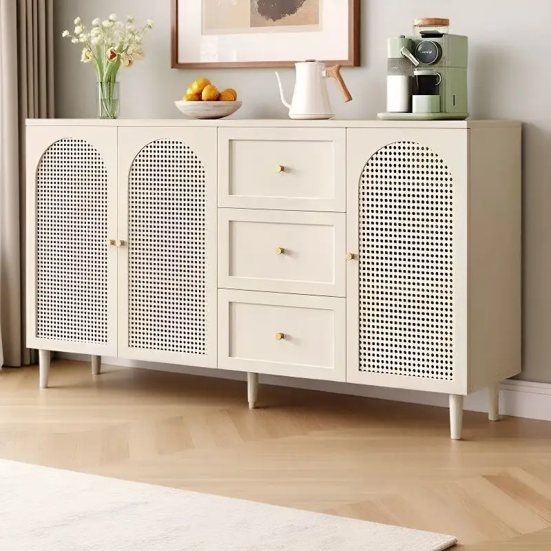 #Modern Kitchen Storage Cabinet, Dining Sideboard with Doors and Drawers for Tableware Storage