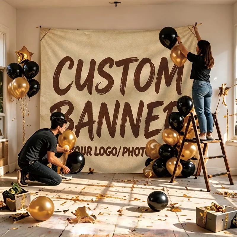 Custom Advertising Flags Customized For Halloween And Easter Holiday Festive Improve Brand Recognition For Advertising Promotion