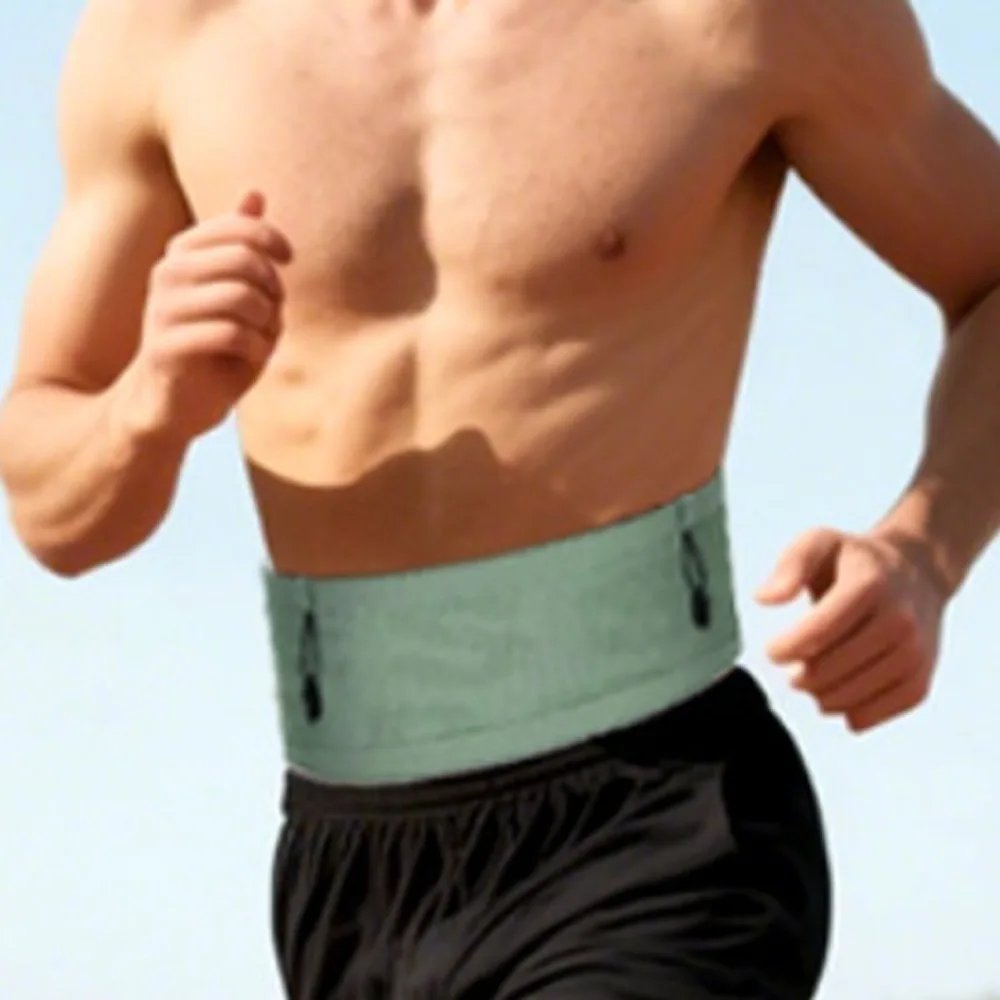 

С зажимом, невидимая поясная сумка для марафона, тонкая тонкая сумка для марафона, пояс для бега, большая вместительная спортивная сумка для телефона для мужчин и женщин