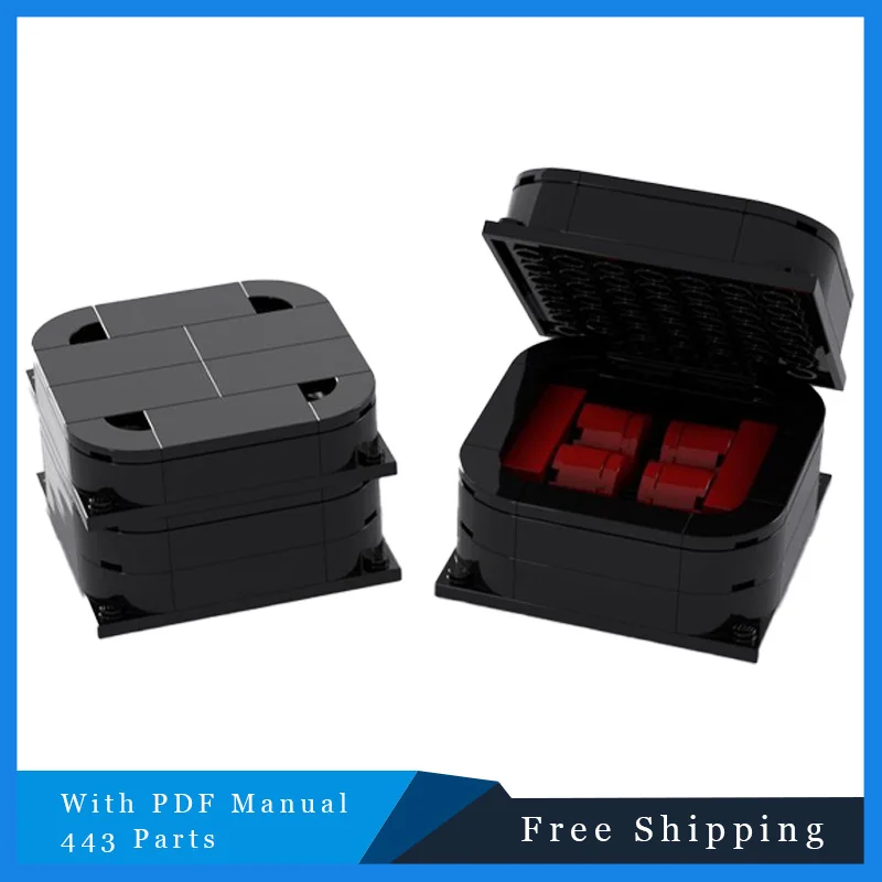 443 pezzi Decorazioni natalizie Tecnologia modulare MOC Popolare Building Block Modello in mattoni Fai da te Set di giocattoli per bambini per adulti Regalo di compleanno