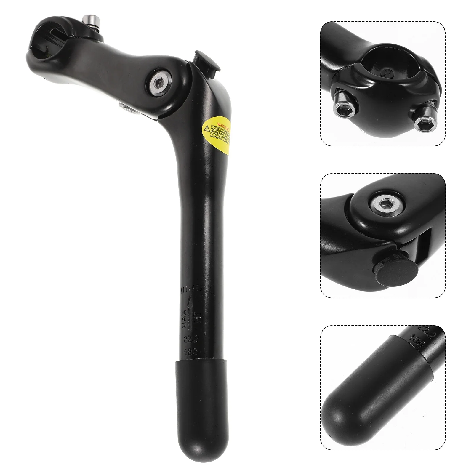 

Adjustable 22.2mm Bicycle Handlebar Stem Aluminum Alloy Riser Comfortable Riding Position Stable Support for Mountain Bike