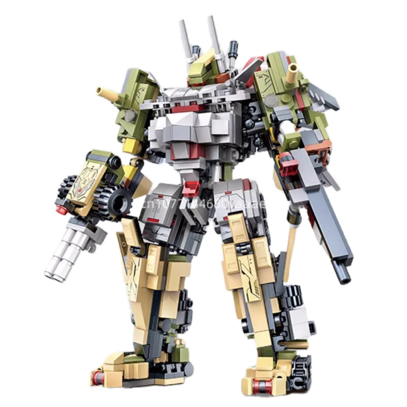 

Новый тираннозавр Бронированный воин 6 в 1 комбинация строительных блоков Модель мелких частиц детская сборка Кирпич игрушка подарок