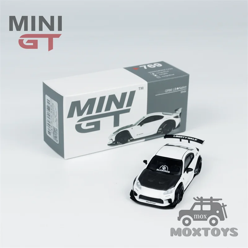 MINI GT 1:64 GR86 LB Nation White LHD Diecast Model Car