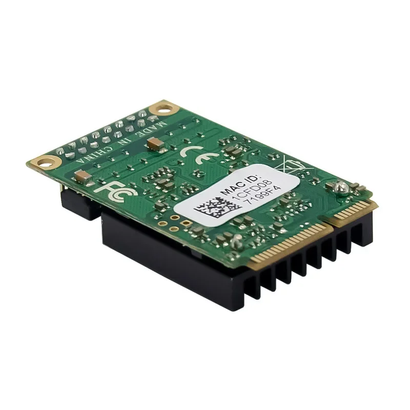 MINI PCIE-듀얼 기가비트 이더넷 mpcie-2 포트 100/1000M lan 카드 인터 칩셋 INTEL 82583+AMS1182E