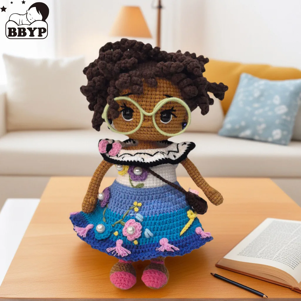 

Handmade Crochet Doll Mirabel Girl Crochet Dolls For Home Accessories Craft Toy Ornaments Birthday Gift