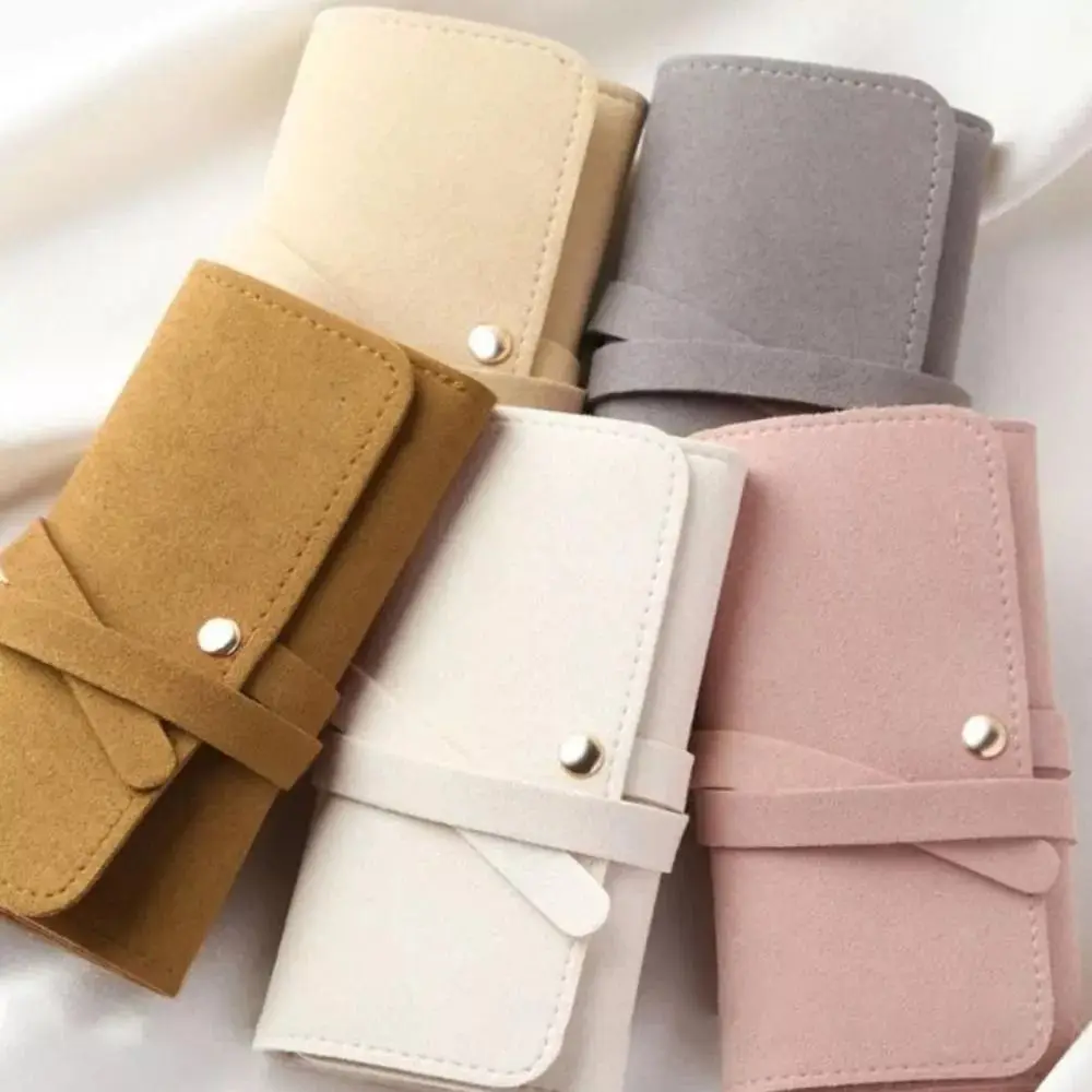 حقيبة مجوهرات عالية السعة ، تخزين قلادات قابلة للطي ، حقيبة سفر عالمية PU ، جديدة