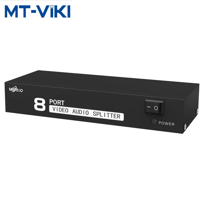 

MT-VIKI RCA AV Аудио Видео сплиттер для телеприставки DVD к ТВ проектору HD синхронный выход подключи и работай MT-108AV