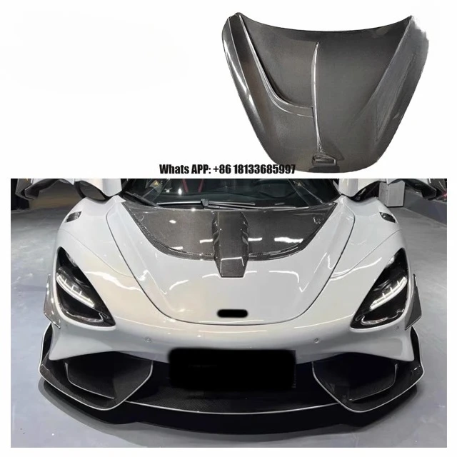 Carbon Hood for McLaren 720s Upgrade Novitec Carbon Fiber Hood Body Kit McLaren 720s Engine Hood