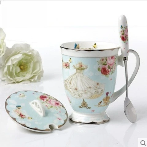 

British Style Ceramic Mug Coffee Cup Bone China Tea Cup Office Creative Cup