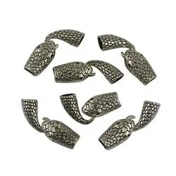 6pcs Tibetan Silver Snake Head Tail Toggle Clasps Jewelry Findings Crafts