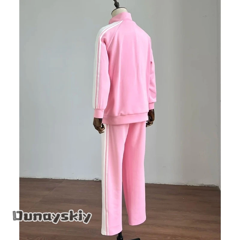 Ensemble Stars Maid Sportswear Cosplay Costume Pink/Blue Maid Outfit for Unisex Outfit Halloween Game Anime Role Play Dress Up view 4