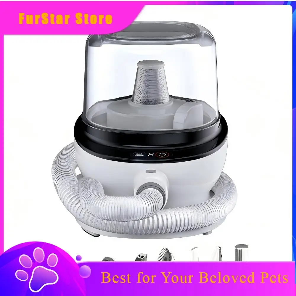 FurStarProfessional Pet Grooming Vacuum Kit For Dogs And Cats Quiet Motor Multi-functional Cleaning Tools
