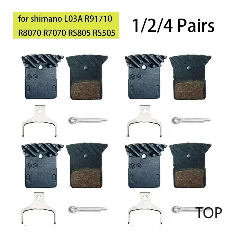 Bicycle Resin Brake Pad Road MTB Bike Cooling Fin Ice Tech for Shimano L03A Ultegra R9170 R8070 R7070 RS805 RS505 XTR M9100 K02S