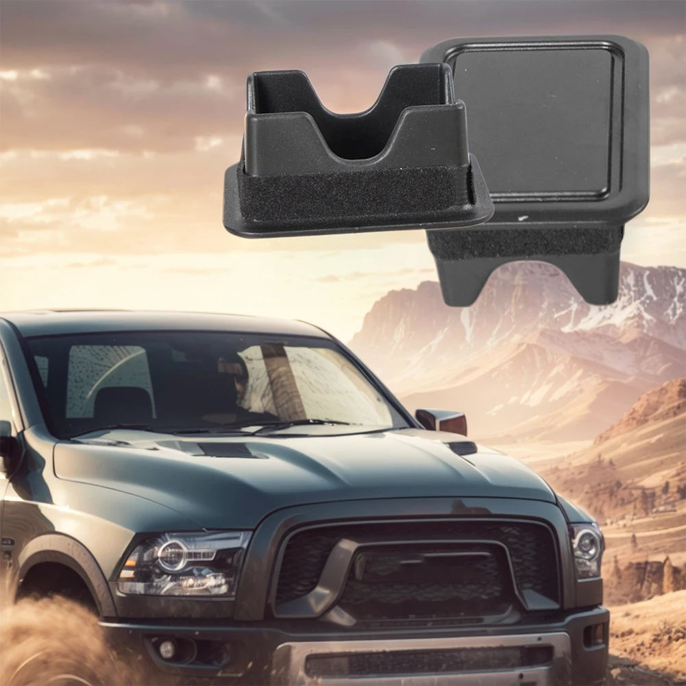 2 مجموعات سيارة الجذع الخلفي السرير السكك الحديدية حصة جيب يغطي الخلفية الذيل ثقب المقابس قبعات سرير السيارة السكك الحديدية حصة جيب يغطي ل Ram 2019-2024 #4