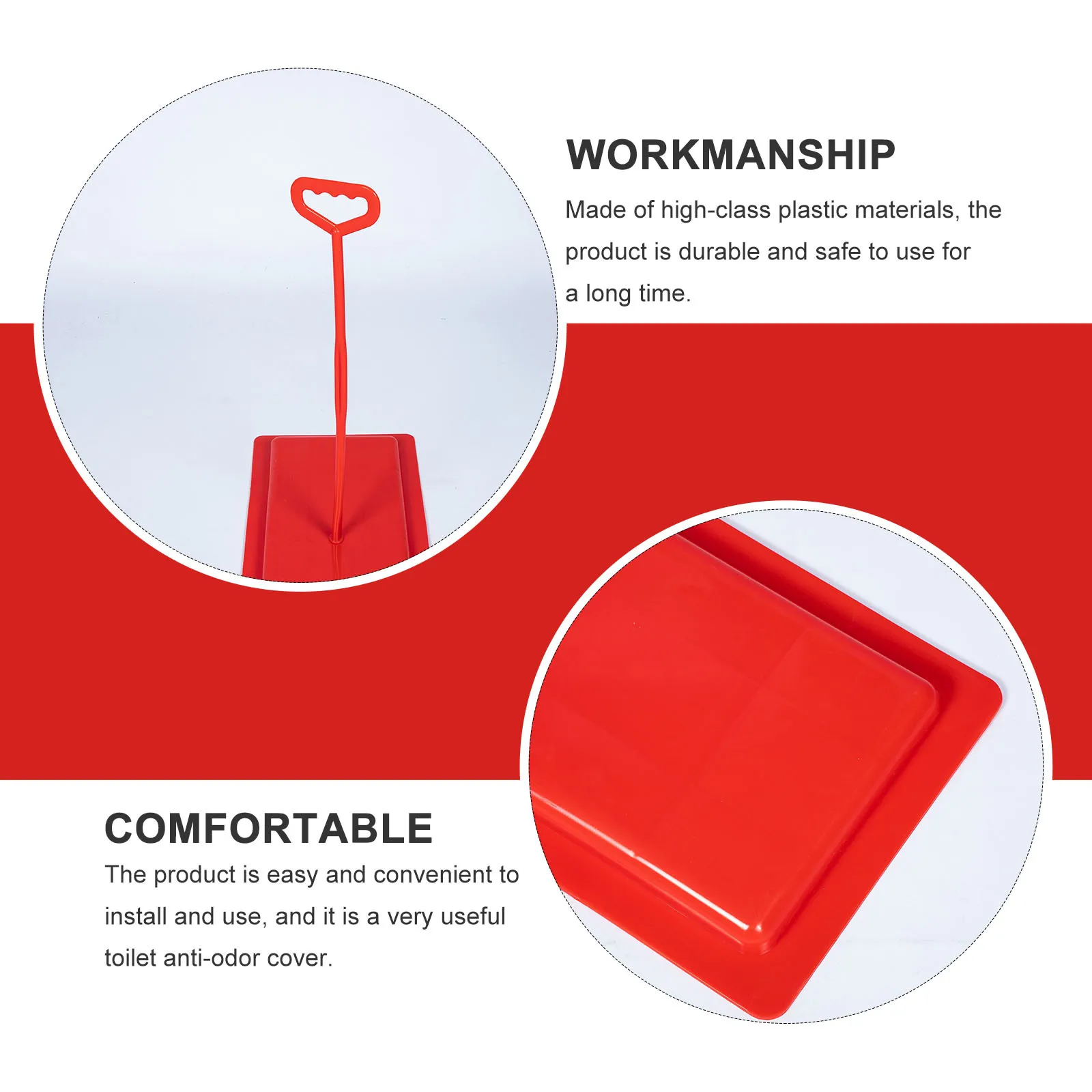 

Thickened Squat Toilet Cover Fine Workmanship Simple Design Convenient Access Bathroom Toilet Cover Covers Tool