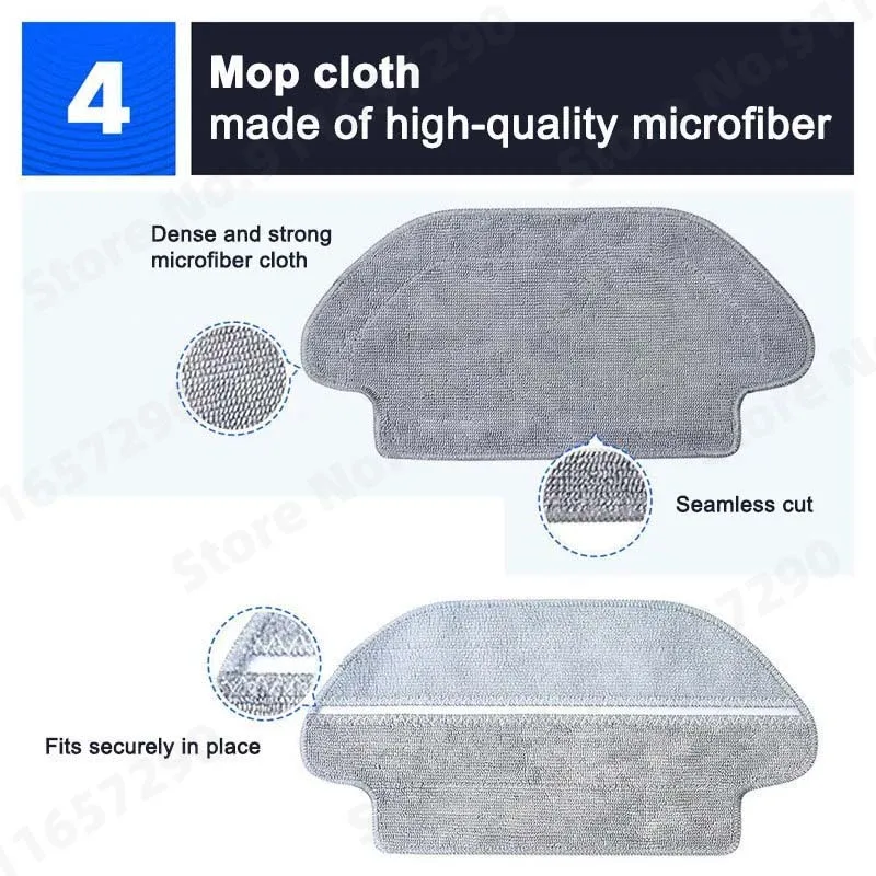 For Xiaomi Mijia Robot Vacuum Mop 2S 3C Mi Robot Vacuum Mop P Mop Cloths Main Side Brush Filter  XMSTJQR2S STYJ02YM Accessories