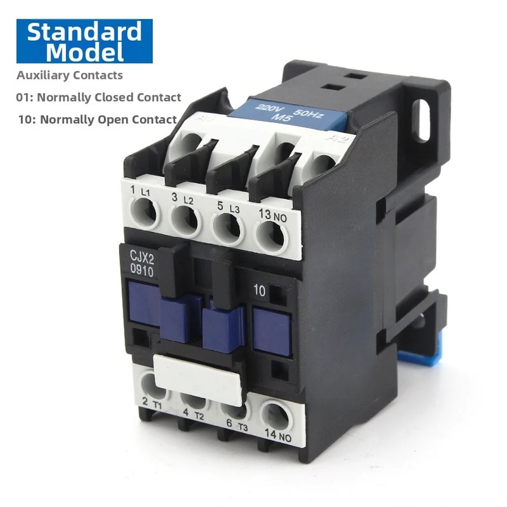 CJX2-1810 3-Pole AC Contactor 220V Coil 18A Industrial Power Switch For Motor Control And Electrical Systems