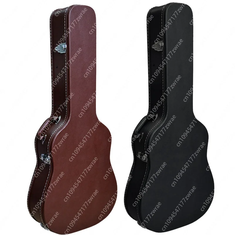 41-Inch Acoustic Guitar Case 39-Inch Classical Guitar Case, Leather Wood Case, Chinese Musical Instrument Case