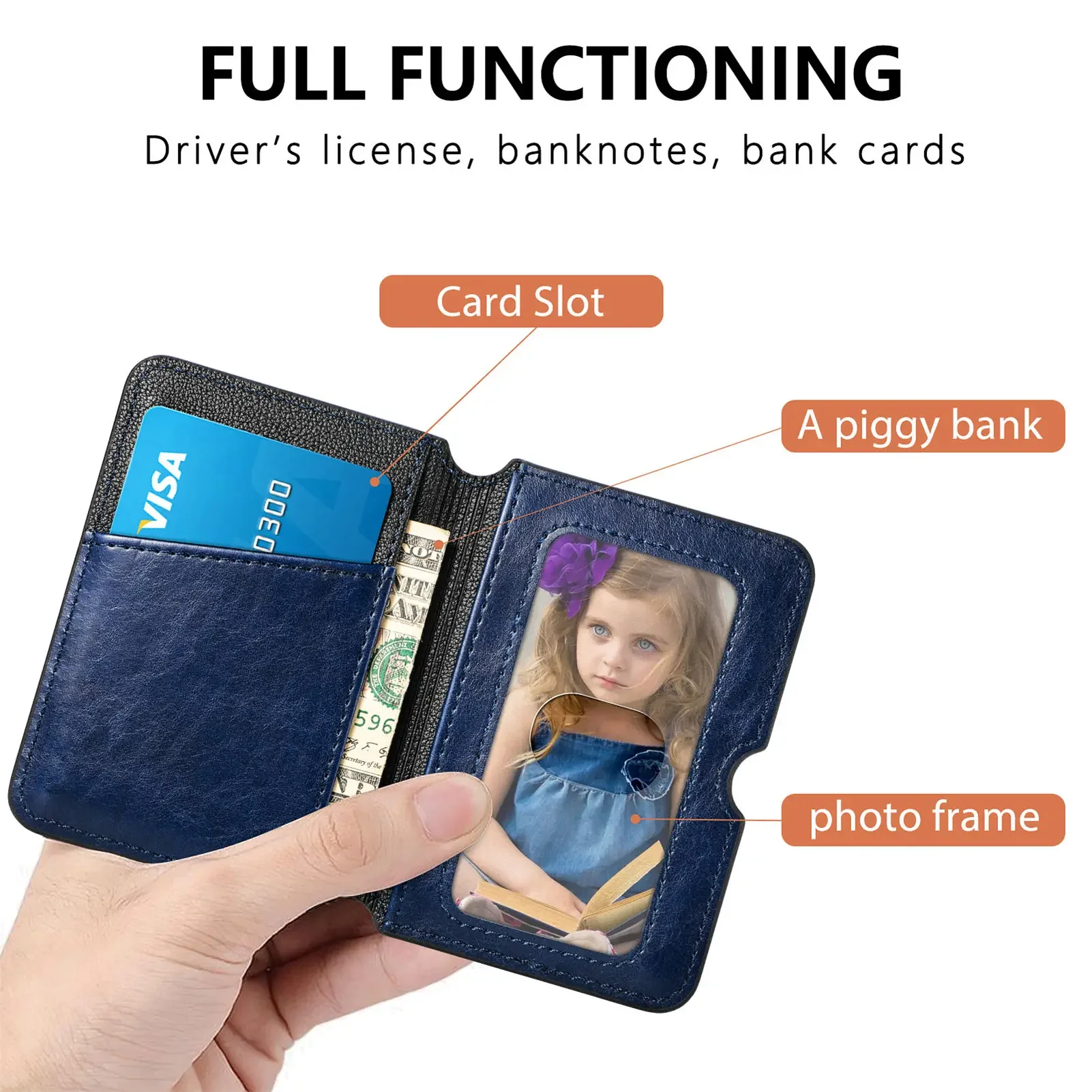 Mizi Grid حامل هاتف عالمي محفظة حافظة فتحة بطاقة حامل للهاتف الخليوي آيفون سامسونج هواوي Xiaomi ممن لهم فيفو