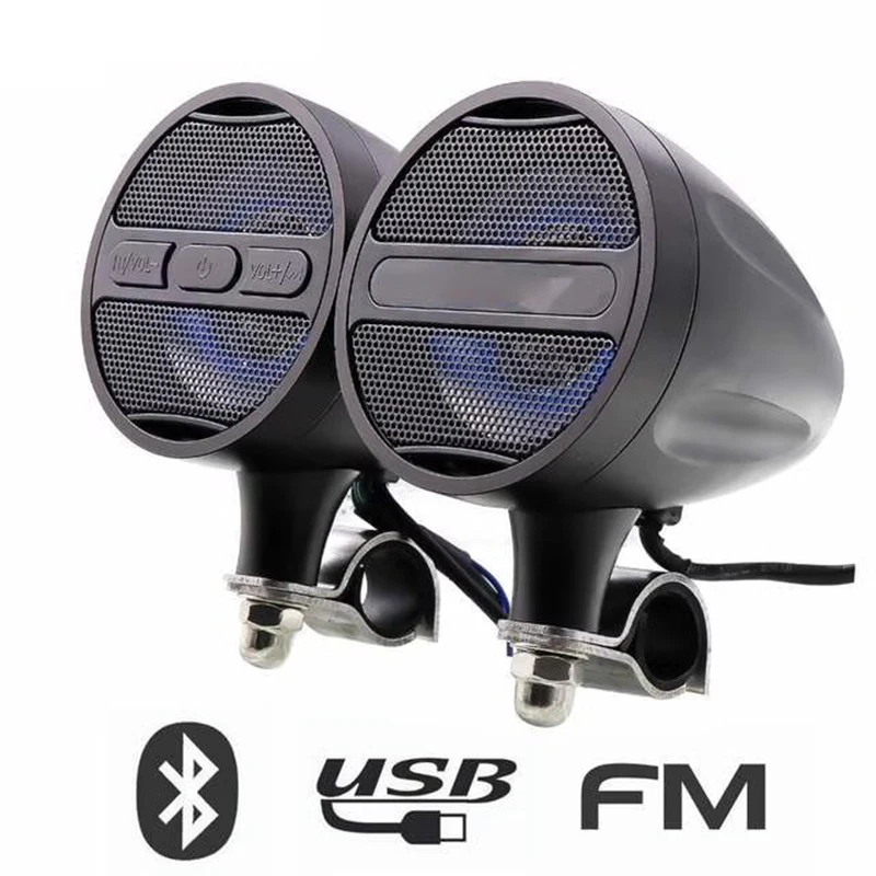 

MT473 Motorcycle Audio Subwoofer Waterproof With Bluetooth Multi-functional Electric Scooter Speaker 12V