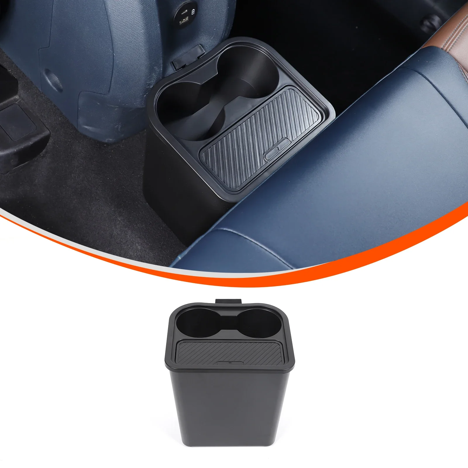 For Ford Maverick 2022+ Rear Vehicle Trash Can ABS Creative Car Convenient and Quick Storage Trash Can Interior Accessories 2PCS