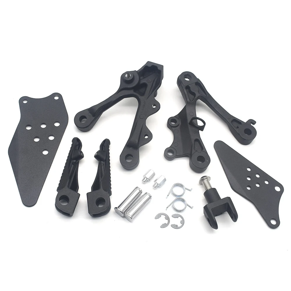 For Kawasaki ZX6R ZX-6R ZX636 2009 2010 2011 2012 2012 2014 2015 2016 2017 2018 Motorcycle Front Footrest Foot Pegs Bracket Set