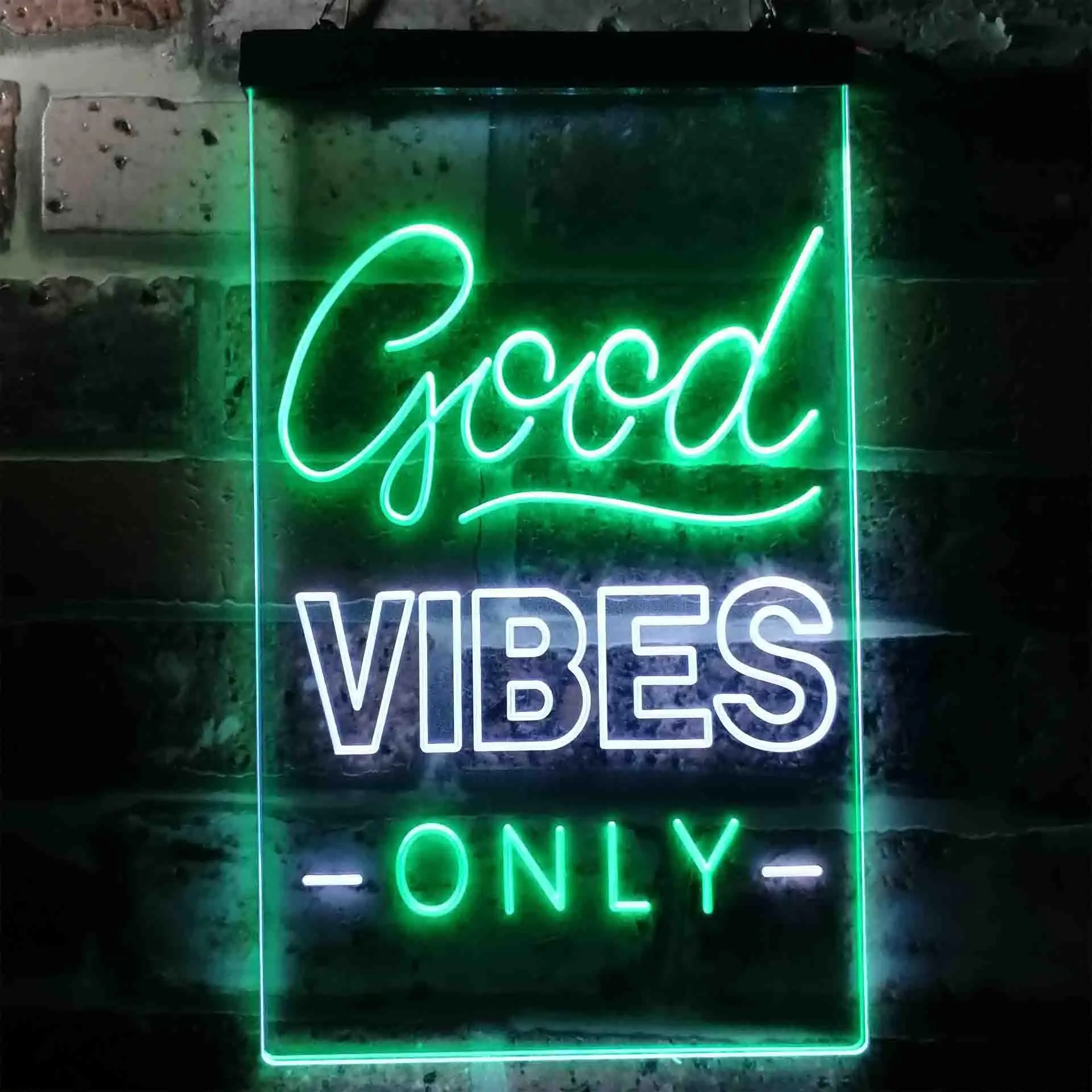 Good Vibes Only Dual Color Led Neon Sign st6-i3644