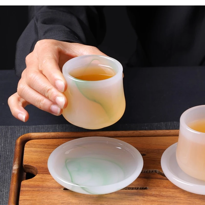 Farbige Glas-Teetasse Espresso-Shotglas Persönliches Meisterglas Geschenk für Männer Chinesisches Tee-Set Wohndekoration