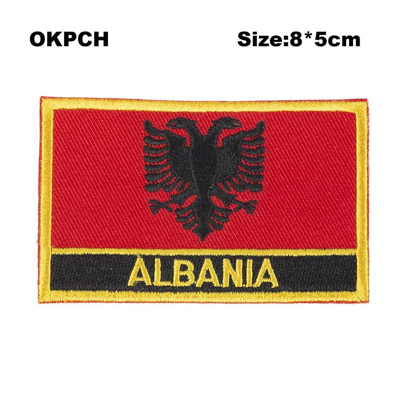 Albania Algeria Afghanistan Montenegro Argentina   U.A.E. Oman Azerbaijan Egypt National Flag Flag Embroidery Patch Badge