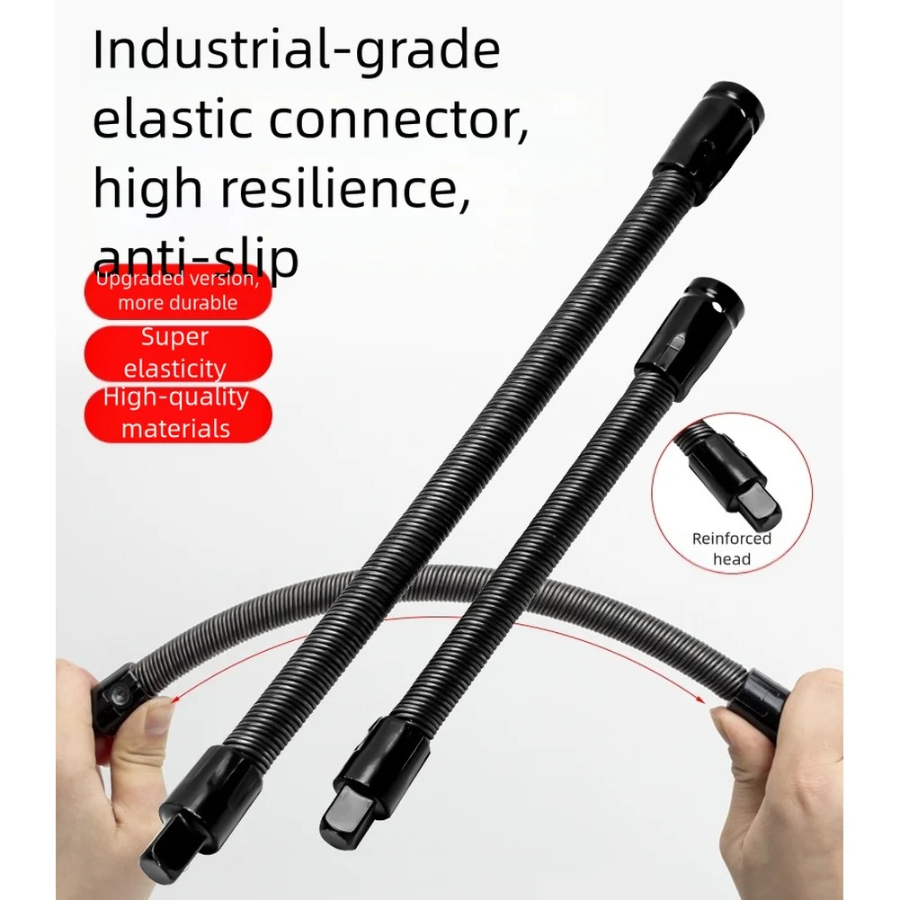 

Гибкий удлинитель, приводная головка 1/2 вала, квадратный интерфейс 12,5 мм, бусины с защитой от падения, преобразовательная головка, удлинительный стержень, ключ