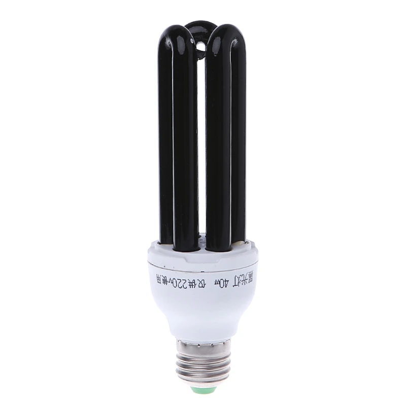 E27 15/20/30/40 واط الأشعة فوق البنفسجية الفلورسنت Blacklight CFL ضوء لمبة مصباح 220 فولت