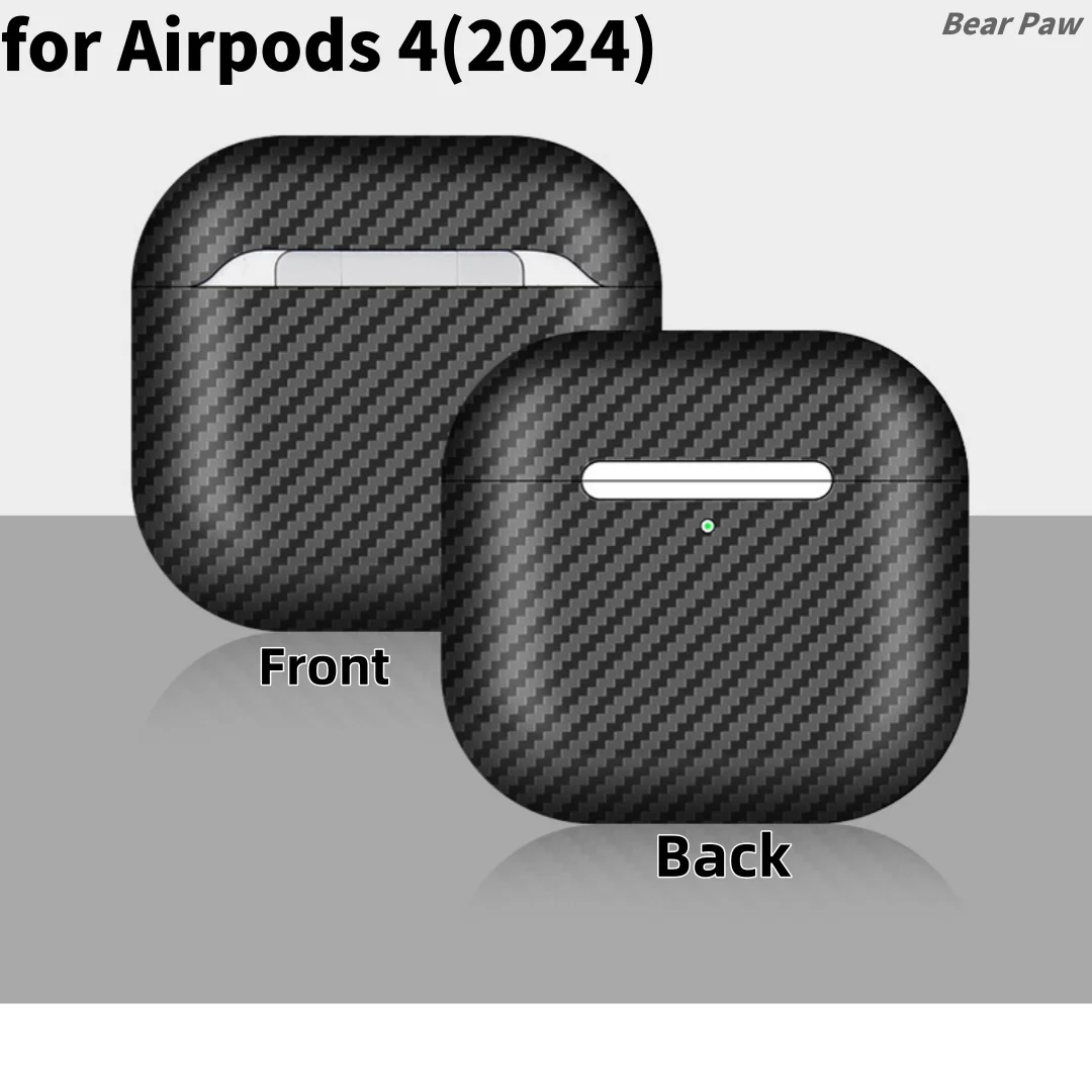 Aramid Case for Airpods Pro 3/Airpods 4/Airpods Pro 2 Ultra-thin Earphone Case Aramid Carbon Fiber Cover for airpods pro 2 3