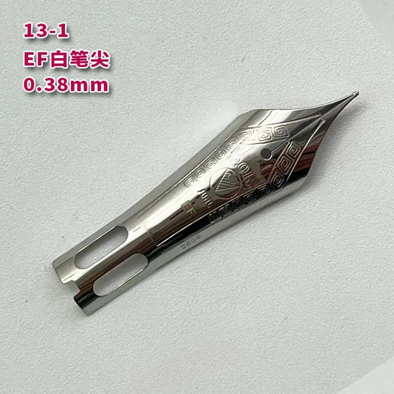 

Smooth WingSung 630 Large N0.8 Iraurita White Gold EF/F/M/B Nib Grip Section For WingSung 630 Fountain Pen Accessories Gift