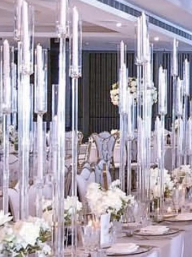 Acrylic Pathway Ornaments Flower Stand Reception Decor Iron Metal Road Guide for Wedding Stage Aisle Decoration2523