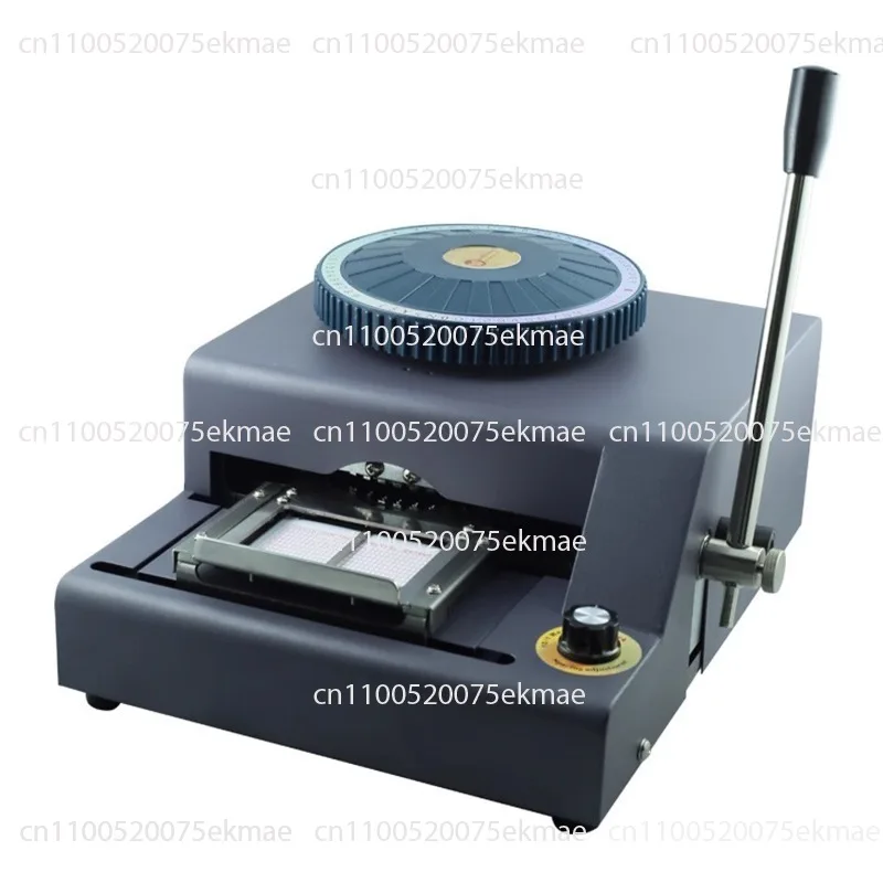 

Manual PVC card embossing machine; date coding embossing machine; plastic membership card typewriter.