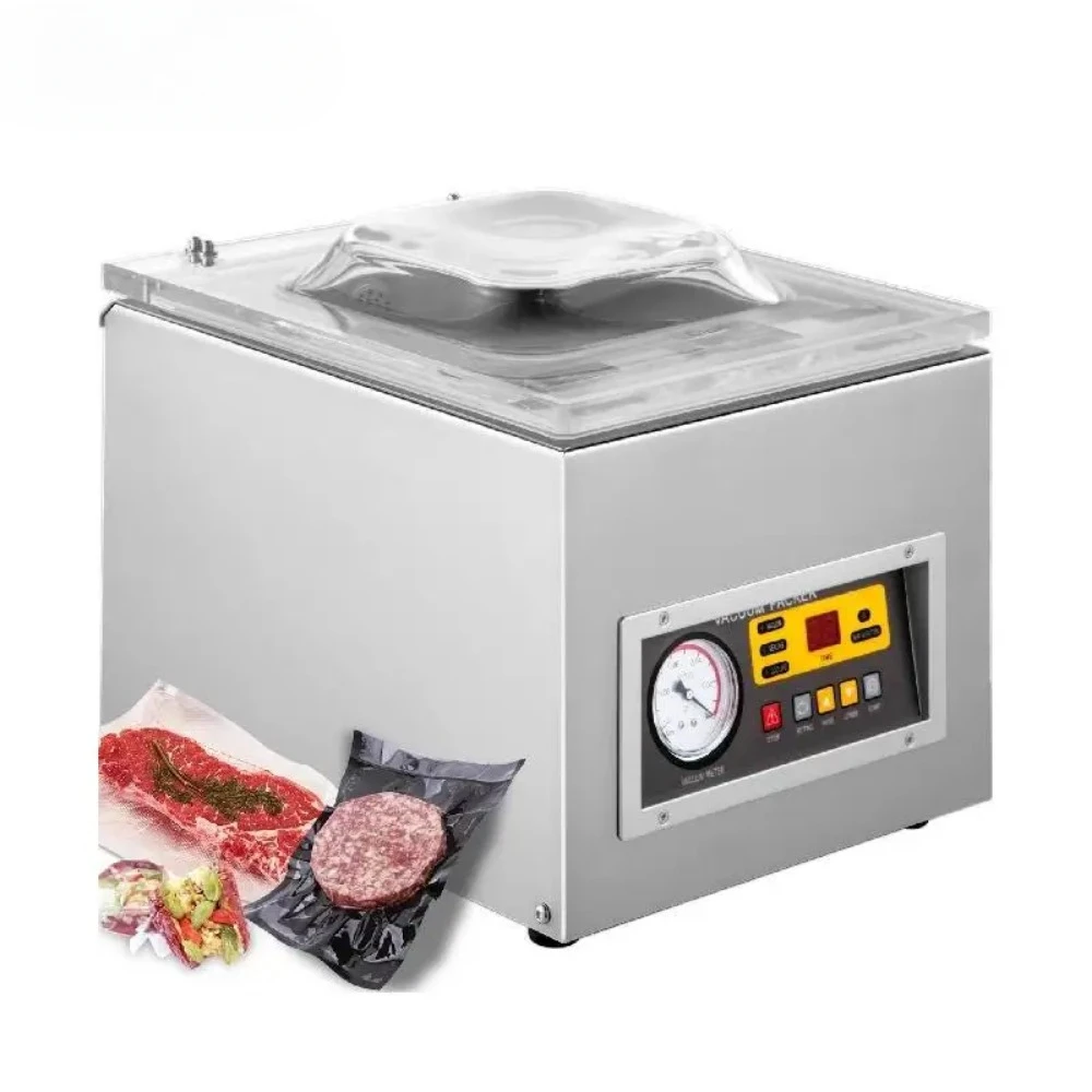 

VEVOR Commercial Vacuum Sealer Packing Machine DZ-260S Food Vacuum Sealing Machine for Kitchen Meat Fruit Bag Packaging Sealer