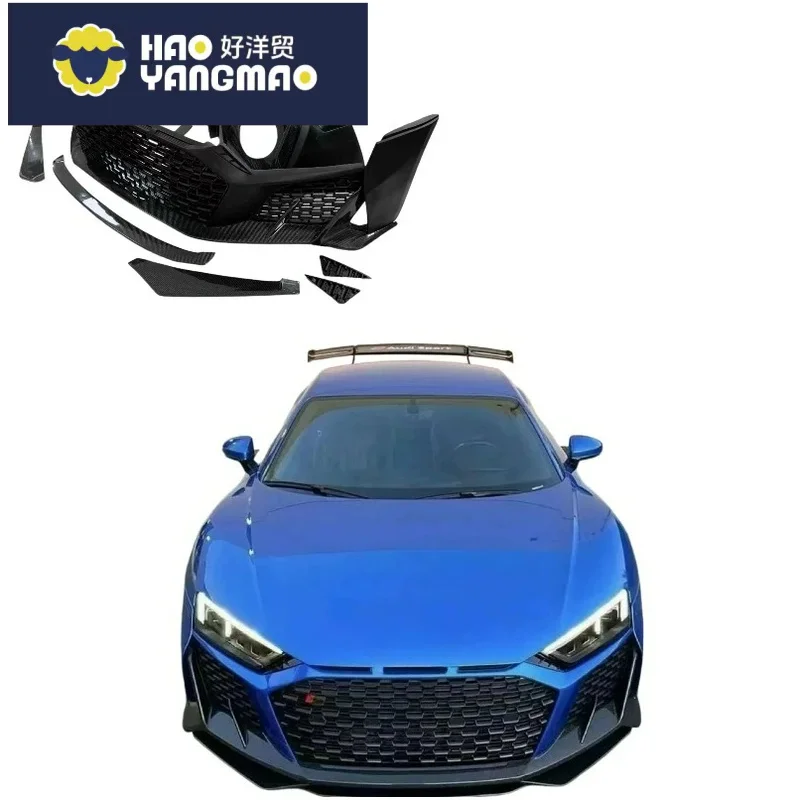 Suitable for Top-Grade Audi R8 2016-2019 Upgrade 2021 High Quality Body Kit with Front Lip Rear Diffuser Parts