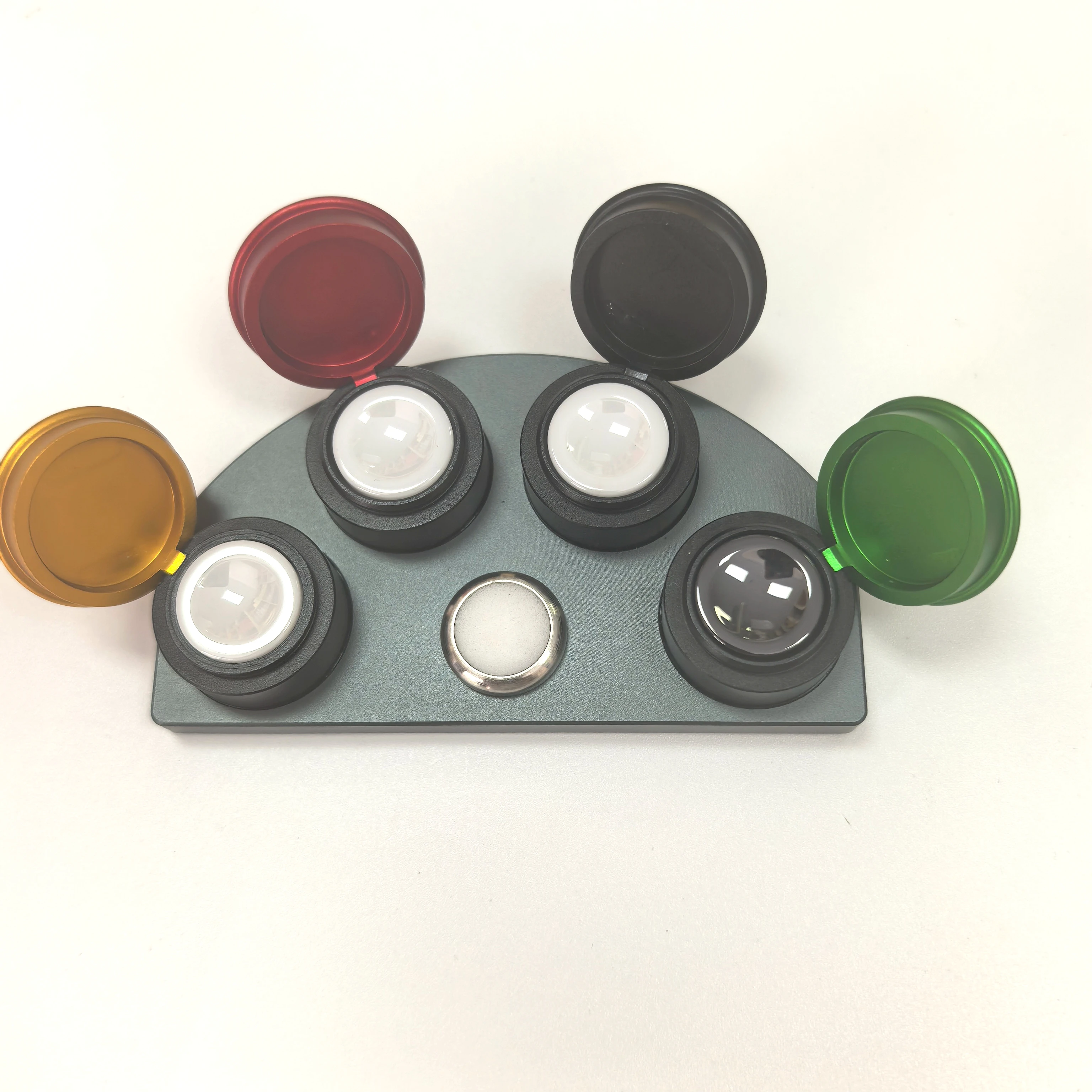 

3/4 набор масленки для часов, сплав с пятью отверстиями, масляная посуда для часов, масляная чашка, деталь для ремонта часов, аксессуар для ремонта часов, инструмент для ремонта часов