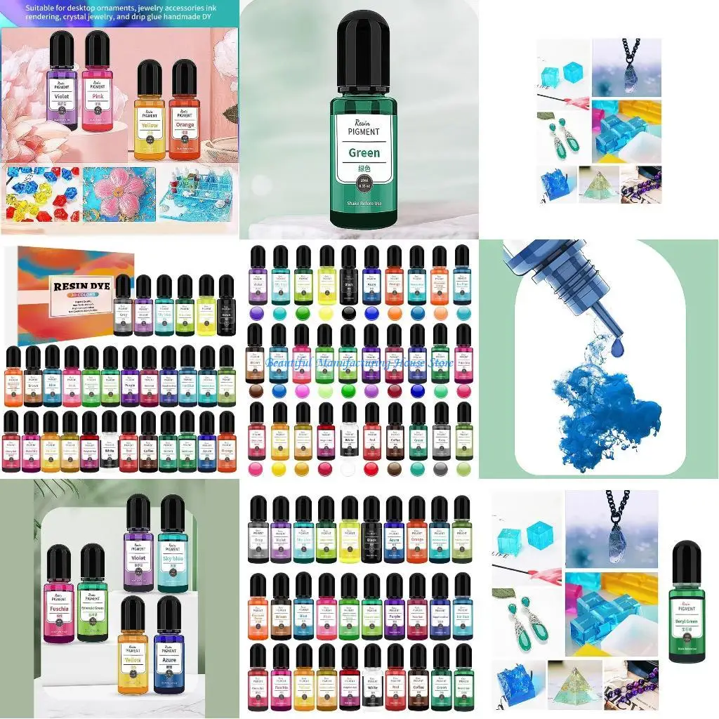 

E56A 30 Color Oil Based Pigment Epoxy Resin Colourant Concentrated AB Resin Colouring for DIY Crafts Jewelry Making Supplies