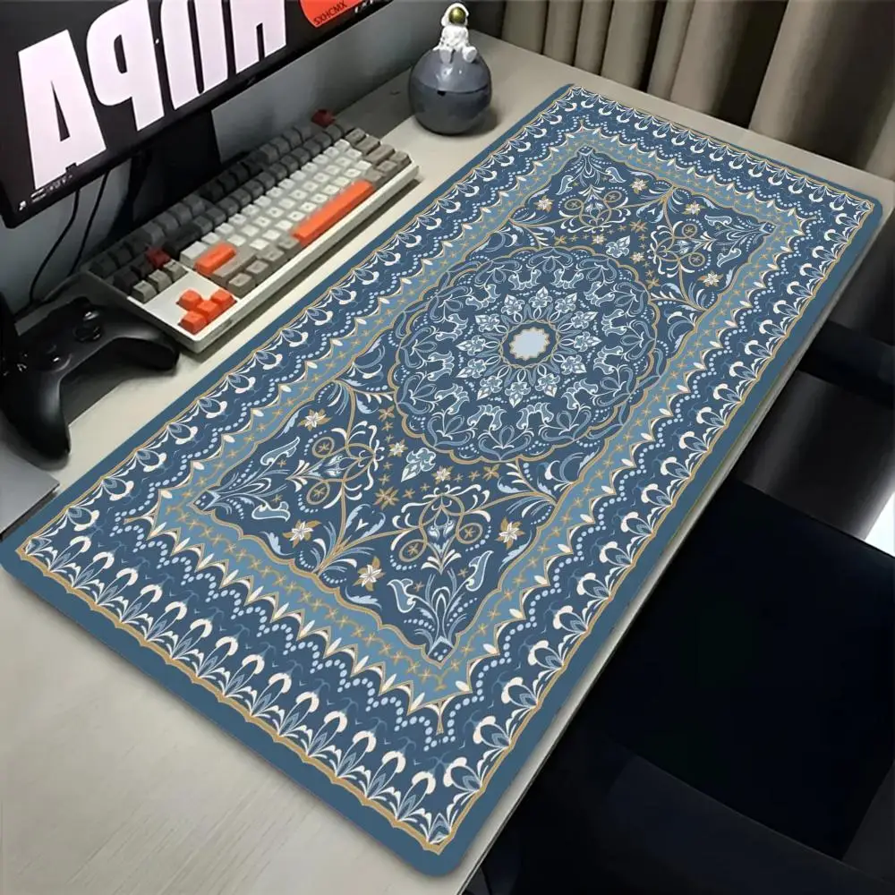 Red Colorful Vintage Carpet Play Mat Precision Tracking Thick Rubber Gaming Mouse Pad For Board Game