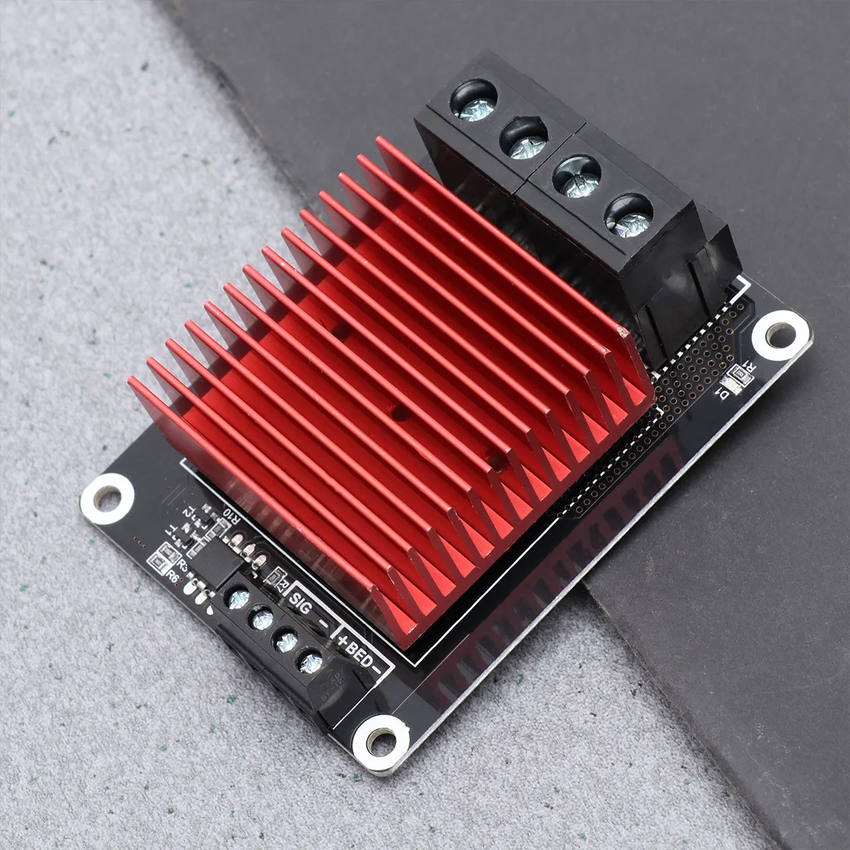 

High Power 30A Heated Bed Module for 3D Printer with Large Heatsink Compatible with Ramp1.4 Heatbed Output Direct Signal Control