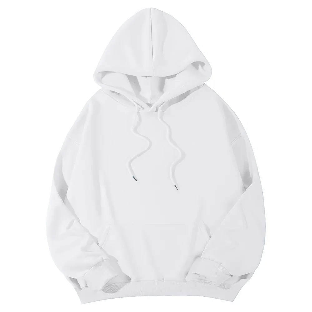Herbst-Winter-Fleece-Hoodies, modische Freizeit-Sweatshirts für Herren und Damen, Harajuku, warme, übergroße Pullover, 11 Farben, Hip-Hop-Streetwear – Detail 2