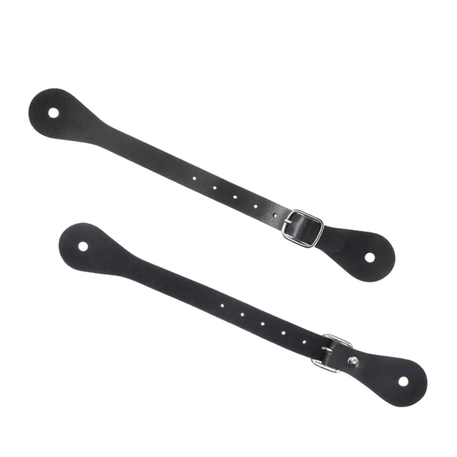 Lot de 2 sangles pour éperon de cowboy et cowgirl, en cuir PU de qualité supérieure, pour hommes et femmes, ceinture Western pour équipement d'équitation