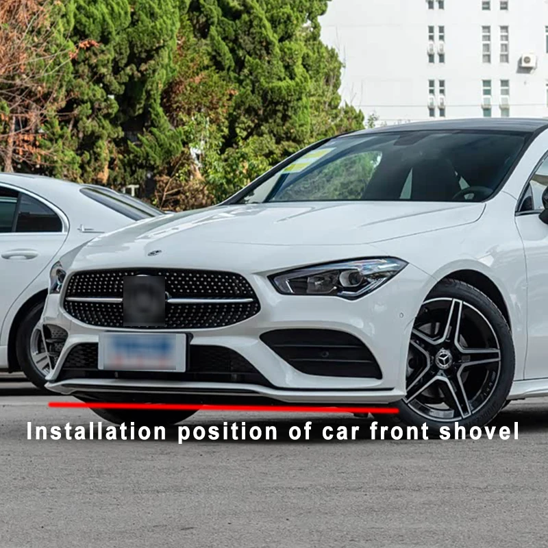 

3Pcs Car Accessories Bumper Lip Side Sport Splitter Spoiler Body Kit For Mercedes Benz CLA Class CLA200 CLA250 2013 15 19 2022