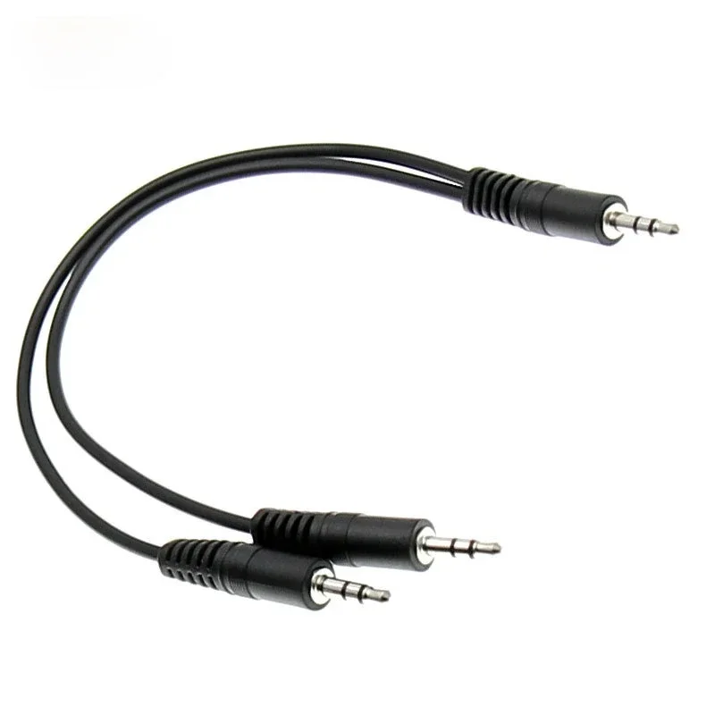 

3.5mm Audio Cable 1 Male To 2 Male Splitter Aux Cable for Car Headphone MP3 Car