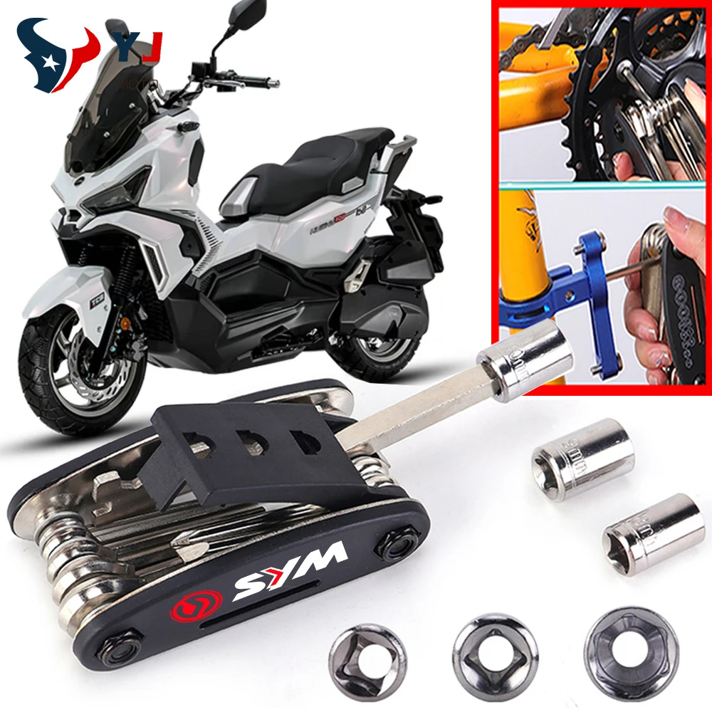 Für SYM Z1 FNX 125 150 Husky ADV 300 Geige DRGBT DRG 158 GTS 250i 300i Moto Zubehör Tragbare Schraube Werkzeuge Sechskantschlüssel Set