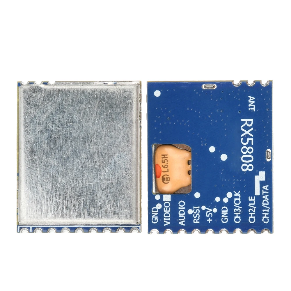 وحدة استقبال الصوت والفيديو RX5808 4.9G-5.8G SPI للتحكم/التبديل أنظمة FPV، طائرات هليكوبتر يتم التحكم فيها عن بعد، إلخ.
