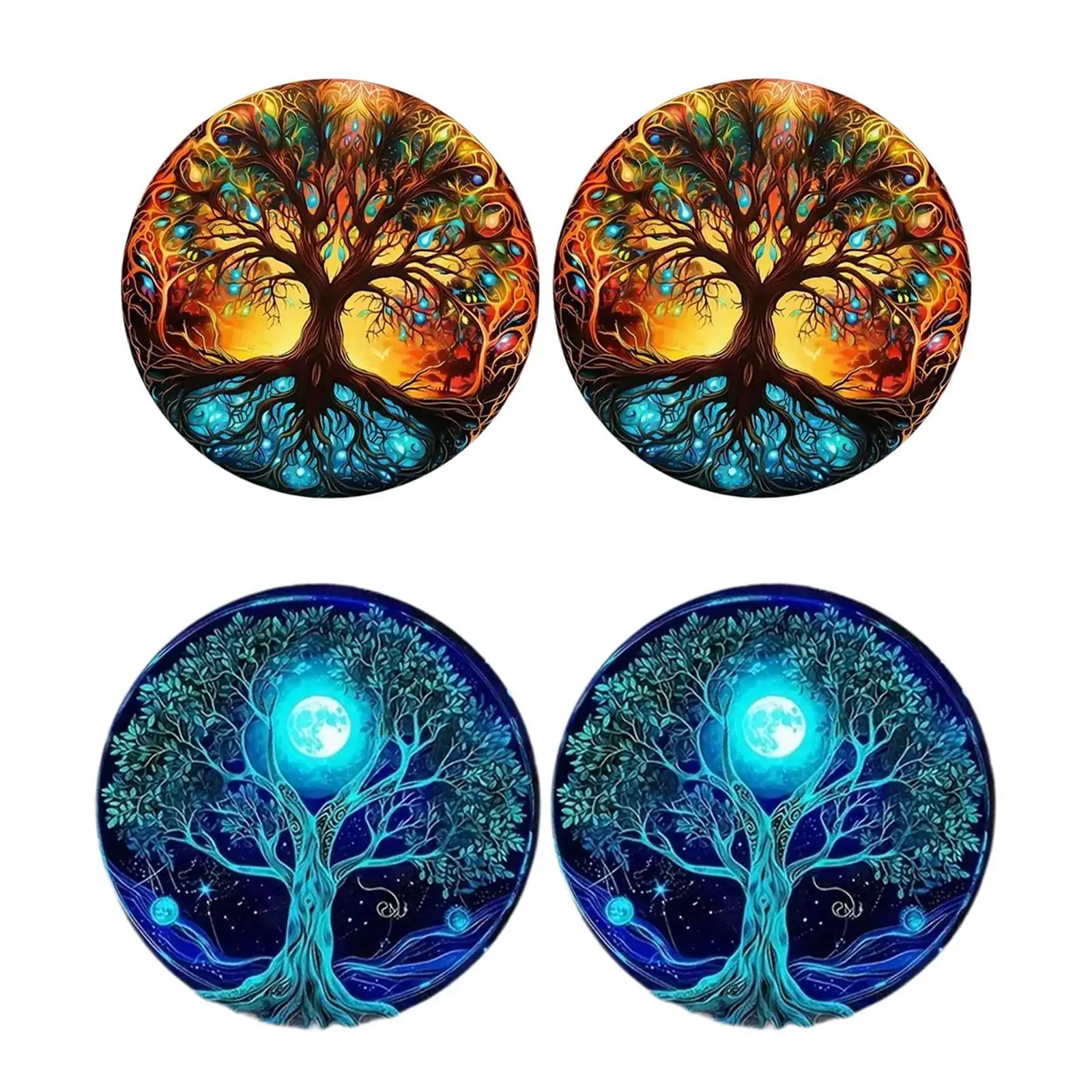 2 قطعة حامل أكواب السيارة العامة الوقايات نونسليب شرب حصيرة الهدايا الحديثة للنساء الرجال خفيفة الوزن اكسسوارات السيارات الداخلية #2