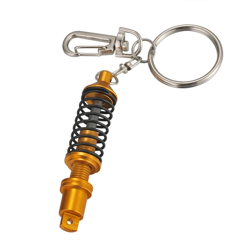 Keychain Speed  Keyring Turbo Hub Brake Disc Pendant Shock Absorber Key Holder Chain For Car Key Ring Car Key Chain